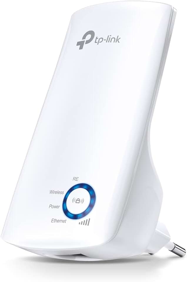 Repetidor de sinal Wi-Fi TP-Link TL-WA850RE Wireless N 300Mbps, compacto, expansor de sinal, adaptador de wireless, App Tether, Controle de Leds, Branco