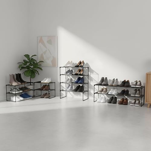 Rangement chaussures empilable pour éliminer le désordre du sol - 6