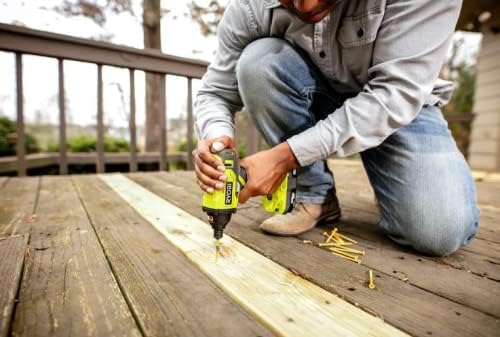 RYOBI Impact Driver driving screws into decking