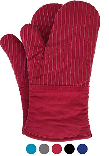 Big Red House Oven Mitts, with The Heat Resistance of Silicone and Flexibility