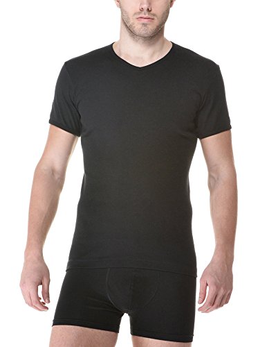 Fragi Ever Maglietta Cotone - 2 Pezzi - Scollo a V 730 - Intimo Uomo, Underwear (7/XXL, Nero)