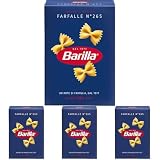 Barilla Pasta Farfalle N.265, Pasta Corta di Semola di Grano Duro, I Classici, Tempo di Cottura 13 Minuti, Confezione da 2000g