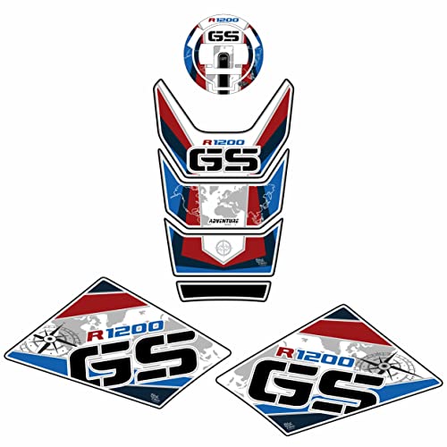 Protection adhésif résiné 3D réservoir moto R 1200 GS 08-12