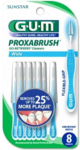 Gum Go Between Proxabrush Refills for Wide Tooth Spaces - 8 Ea (Pack of 2)