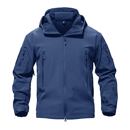 Image of TACVASEN Men's Special Ops Military Tactical Soft Shell Jacket Coat | Waterproof,windproof | Multi-pockets,adjustable hood | Ideal for rain,hiking,snow,ski