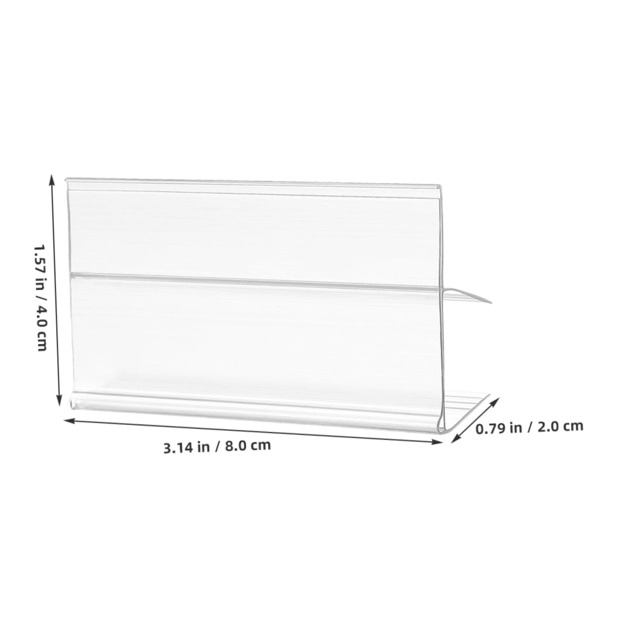 Porta Etichette Prezzi per Scaffale Pvc 50 Pezzi Clip-on