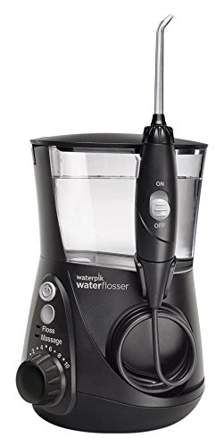 Waterpik WP-662UK Ultra Professional Water Flosser, Black Edition (UK 2-Pin Bathroom Plug)