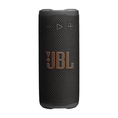 JBL Grip, Altavoz Bluetooth Compacto, Sonido JBL Pro, AI Sound Boost, Resistencia al Agua IP68, luz Ambiental, autonomía de 14 h, conexión Multi-Altavoz Auracast, aplicación JBL Portable, Negro