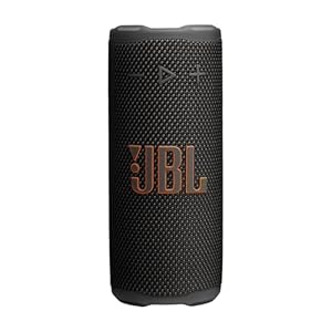 JBL Grip Kompakter Bluetooth Lautsprecher, JBL Pro Sound mit AI Sound Boost, IP68 Wasser- und Staubdicht, Umgebungslicht, Bis zu 14h Wiedergabe, Auracast Multi-Speaker, JBL Portable App, Schwarz