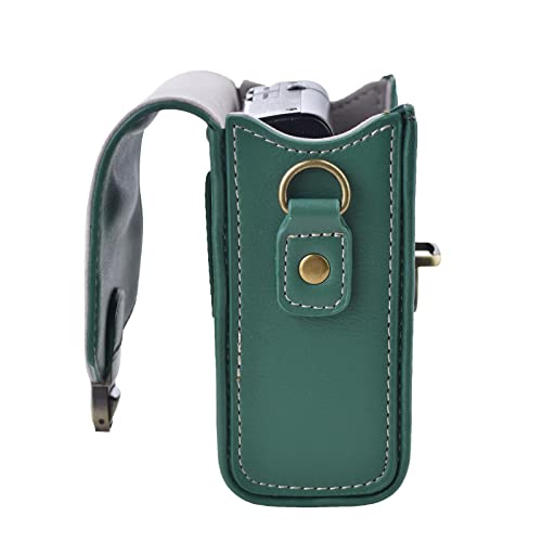 Rieibi Funda para cámara Sony RX100 y HX Series - Funda de Piel Retro para Ricoh GR IIIx III II/Canon G7X II/G7X III / SX720/SX730/SX740 / G9X/G9X II - Verde