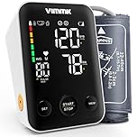 Blood Pressure Monitor, Vimmk Upper Arm Blood Pressure Machine for Home Use Accurate BP Cuff LED Backlight Display Heart Rate Detection 2x120 Records, Cuff 22-40cm