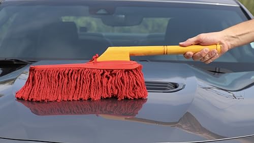 California Car Duster 62442 Standard Car Duster With Wooden Handle,Red thumb #1