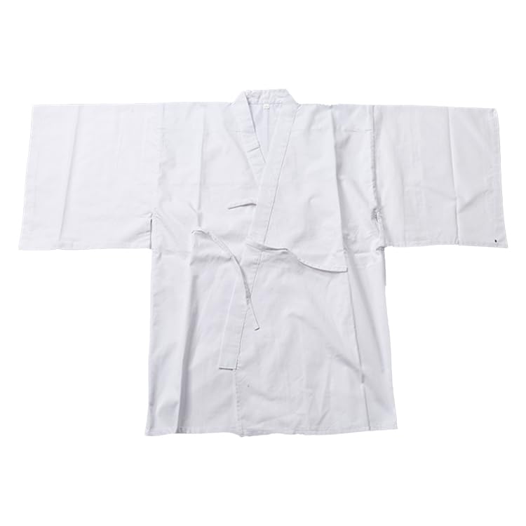 KG023 - IAIDO LARGE SLEEVE WHITE GI - Standard - white broad sleeves iaido gi - 70% polyester 30% cotton