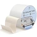 ROSEUP RV Roof Repair White Tape, 4 Inch X 50 Feet, RV Repair Seal Tape for Camper Roof Repair, Trailer Roof Sealant, Stop Camper Roof Leaks, UV-Resistant, Weatherproof, White