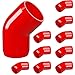 FORMUFIT F01245E-RD-10 45 degree Elbow PVC Fitting, Furniture Grade, 1/2" Size, Red (Pack of 10)