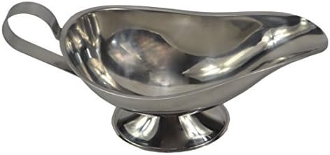 3PCS Stainless Steel 3 to 16 Ounce Gravy Sauce Boat G-S399 (3 Ounce)