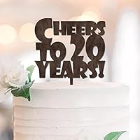 Decorazioni Per Torta 2° Compleanno - Due Simpatici Topper Glitter Dorati Per Bambina E Ragazzo