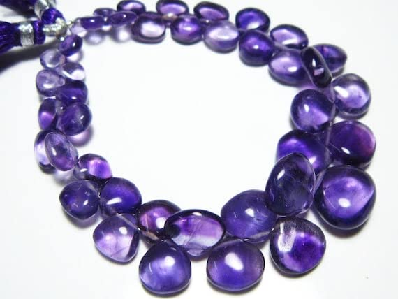 Améthyste africaine AA LKBEADS perles coeurs pour bijoux d'exception