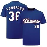 Wyatt Langford Shirt T-Shirt Jersey Baseball No Brand/Logos 100% Cotton for Royal Mens/Womens/Kids