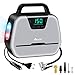 Produktbild Reesibi Kompressor 12v 230v, Elektrische Luftpumpe Auto Reifen mit digitaler Anzeige, LED-Arbeitslicht und Adapter-Set