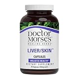 Doctor Morse's Liver/Skin Care Supplement - Natural Digestive System Health & Elimination Support - Organic & Naturopath Formulated - Milk Thistle seed, Burdock, Bayberry, Dandelion Root - 90 Capsules