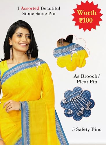 Image of Women's Chettinad Cotton Sarees | Handloom Saree with Blouse | Pure Cotton Sarees for Women Daily use and All Occasion Wear| Soft, Comfort Cotton Saree