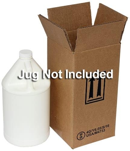 Air Sea Containers 1 x 1 Gallon Plastic Jug Box (BOX ONLY) (4G/Y6.1) - Specifically Tested to Ship Industrial Plastic Gallon Jugs - (Inner Dims: 6 3/8