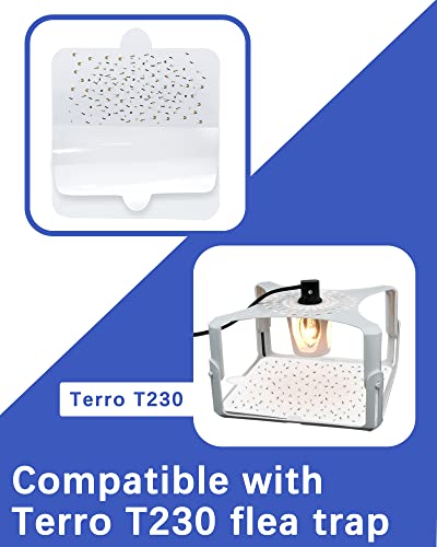 24 Pcs Flea Trap Refills Square Glue Boards Compatible With Terro T230 T231 Indoor Flea Trap, 6" Replacement Sticky Pads Fits Square Flea Bed Bug Traps For Inside Your Home #TOP1
