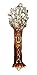 Judaica Jewish Brown Tree of Life Pewter Mezuzah by Welforth