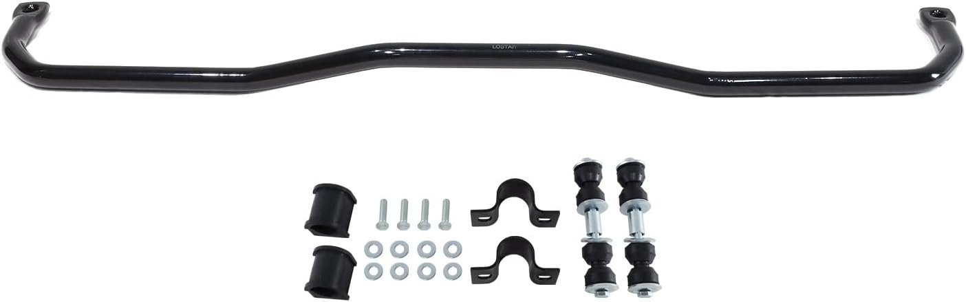 LOSTAR Black Steel Front Sway Bar Kit Fit For 1967-1969 Chevy Camaro 1968-1974 Chevy Nova