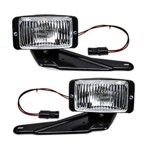 Fog Light Assembly compatible with 1988-1997 Chevy GMC C/K C1500 C2500 C3500 K1500 K2500 K3500, w/Bracket & Bulb,GM2592106 | GM2593106