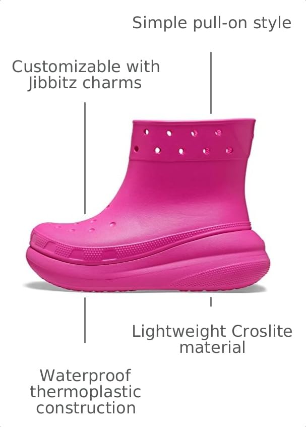 Image of Crocs Unisex Crush Platform Waterproof Rain Boots | Outdoor Boots
