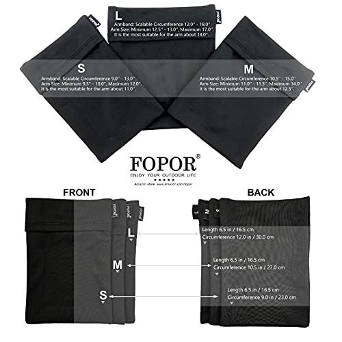 Small Cellphone Armband Keys Armband Earphone Cards Armband Wristband For Outdoor Running Jogging Trekking Camping Walking Skating Riding Cycling Gardening Jumping Yoga For Small Arm Women Men/Black #TOP2