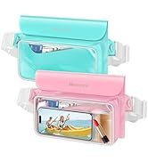 Niveaya IP68 Waterproof Fanny Pack - 2 Pack, Floating Dry Bag Pouch, Phone Waterproof Waist Pouch...