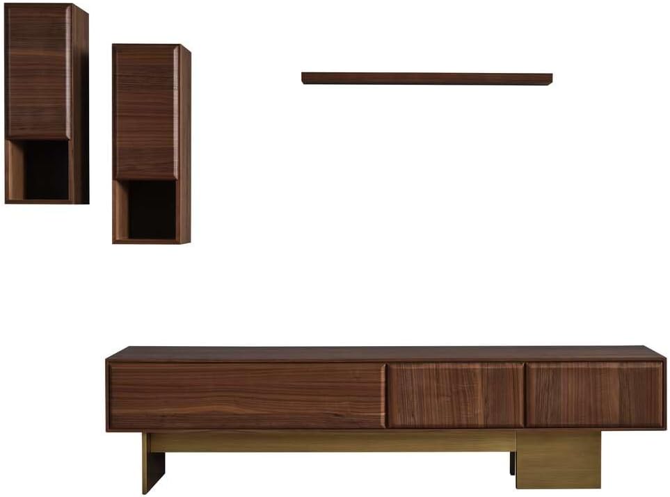 HİLLSA Solid TV Rafı AHŞAP