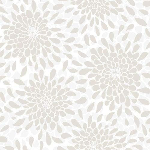 RoomMates RMK11480WP Beige Glitter Toss The Bouquet Peel and Stick Wallpaper Large Sample