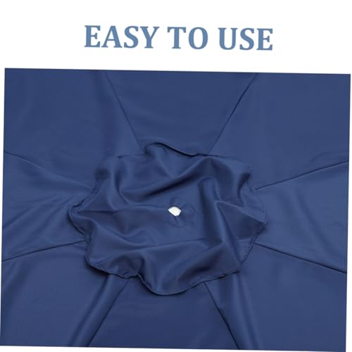 Auvent de rechange pour parasol imperméable et résistant aux intempéries en polyester marine - 7