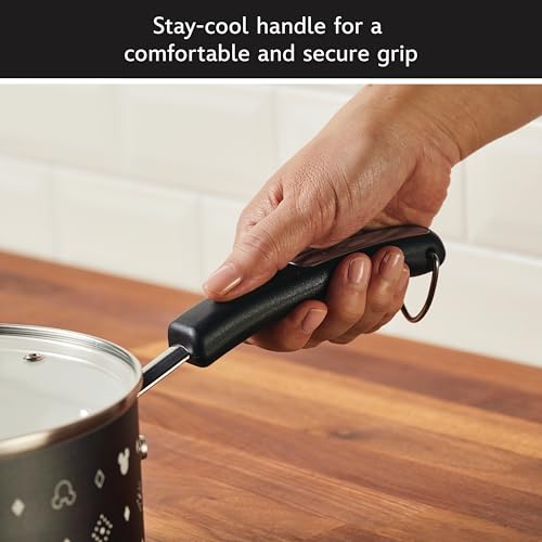 Farberware Disney Monochrome Ceramic Nonstick Cookware Pots and Pans with Baking/Bakeware Cookie Pan and Kitchen Cooking Tool Set, Dishwasher Safe, 8 Piece Cookware Set - Black - image 9