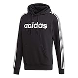Soft fabric adidas Herren E 3S PO FL Sweatshirt, Black/White, M