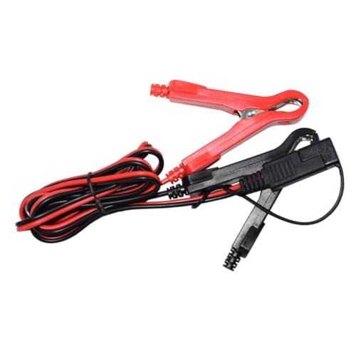 Gatuida Lligator Clip Charging Wire Harness Sae to Alligator Clips Adapter 100cm 12v 10a for Motorcycles