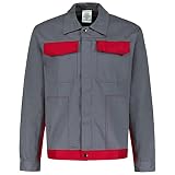 BWOLF ARES 100% Baumwolle Arbeitsjacke Männer Arbeitsjacke Herren Arbeitsjacke Bundjacke (Grau, M)