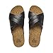REEF Cushion Bloom Hi Womens Platform Fashion Sandal, Vegan Leather X Strap, Arch Support and Heel Cupping, Black/Tan, 8