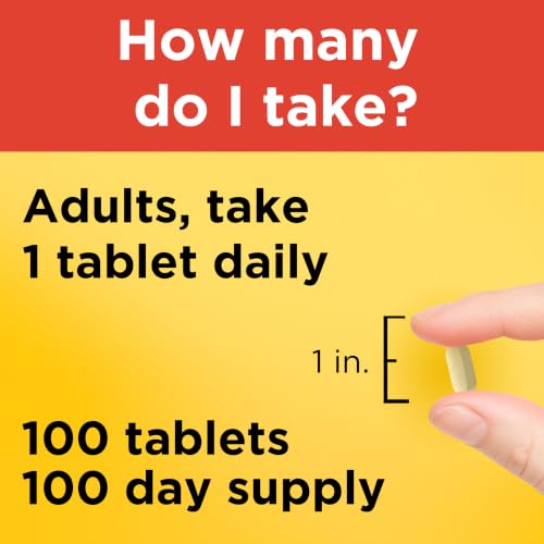 Nature Made Extra Strength Vitamin C 1000 mg Tablets, Adult Vitamin C Tablets for Immune Support, 100 Count, 100 Day Supply - Image 6