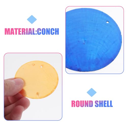 Tranches naturelles de coquillages pour boucles d'oreilles nacrées - 3