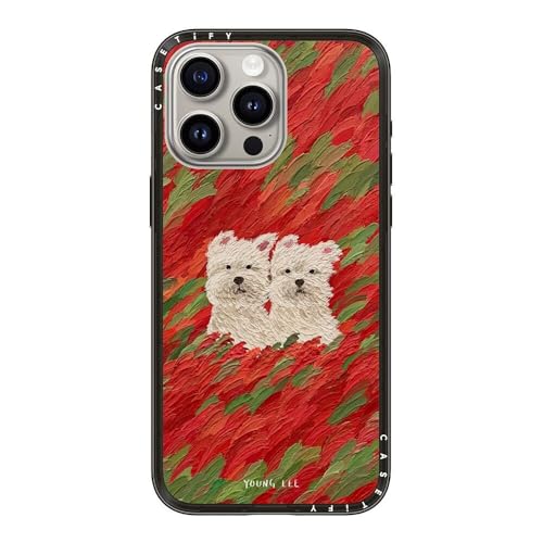 CASETiFY �R���p�N�g iPhone 15 Pro Max �P�[�X [���^�y��/�ϏՌ�/�ČRMIL�K�i] - Flow no.19 - �N���A �u���b�N