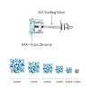 925 Sterling Silver Round-Cut Blue Cubic Zirconia Stud Earrings 3mm-8mm Options, Simulated Diamond CZ Studs Hypoallergenic Jewelry (3mm) #1
