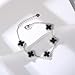 Evensee Black Clover Bracelet 925 Sterling Silver,Four Leaf Clover with 5 Onyx Charms Bracelets,Adjustable Hand Jewelry Chain,Luxury Birthday Gifts Mothers Day Gifts for Women