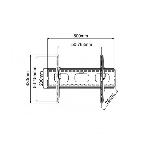 Support mural inclinable Techly pour TV et écran plat avec gestion des reflets