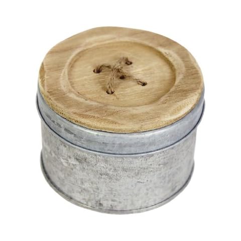 Carousel Home Shabby Chic Button Storage Tin Cover