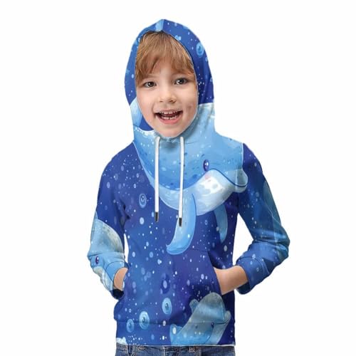 Dessin animé sweat Les dauphins avec impression 3D durable unisexe - 5
